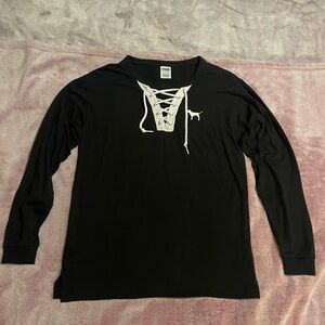 EUC PINK Victoria's Secret Long Sleeve Top